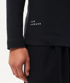 10DAYS Longsleeves^Alex Rib Jersey Tee dark blue