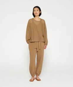 10DAYS Blusen^Balloon Sleeve Blouse cedar brown