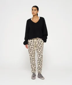 10DAYS Hosen^Cropped Jogger Leopard oyster