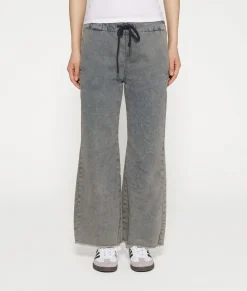 10DAYS Hosen^Flared Jogger Jog Denim blue denim