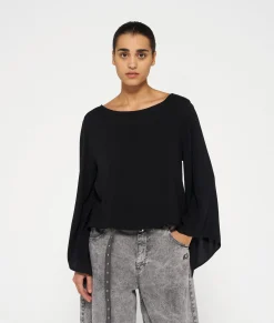 10DAYS Blusen^Flowy Blouse black