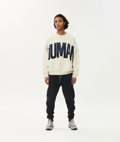 10DAYS Sweatshirts^Human Fleece Sweater soft white melee