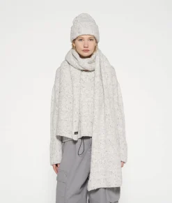 10DAYS Schals^Knit Scarf Melee light grey melee
