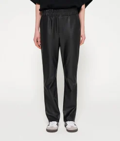10DAYS Hosen^Leather Look Flared Pants black
