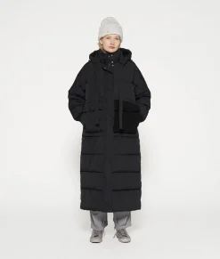 10DAYS Jacken^Long Puffer Jacket black