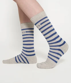 10DAYS Unterwäsche|Socken^Long Socks Stripes light grey melee
