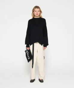 10DAYS Pullover^Loose Knit Sweater black
