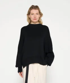 10DAYS Pullover^Loose Knit Sweater black