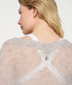 10DAYS Pullover^Loose Thin Knit Sweater light grey melee