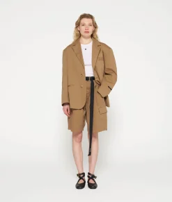 10DAYS Blazer^Oversized Blazer Twill cedar brown