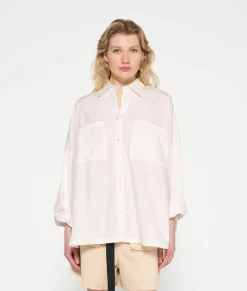 10DAYS Blusen^Oversized Shirt ecru