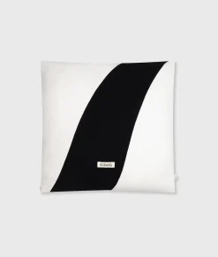 10DAYS Kissenbezüge^Pillow Double Stripe 50x50 ecru/black