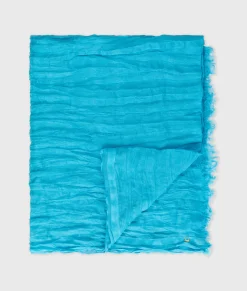 10DAYS Schals^Scarf Linen laguna blue