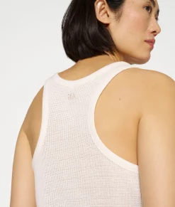 10DAYS Tops^Singlet Mesh ecru