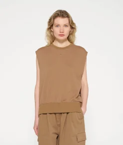 10DAYS Sweatshirts^Sleeveless Sweater cedar brown
