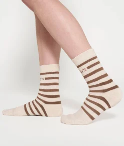 10DAYS Unterwäsche|Socken^Socks Stripes ecru/cedar brown