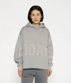 10DAYS Sweatshirts^Statement Hoodie Logo Patch graphite