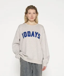 10DAYS Sweatshirts^Statement Sweater light grey melee