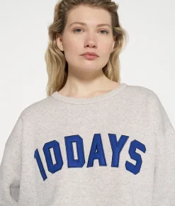 10DAYS Sweatshirts^Statement Sweater light grey melee