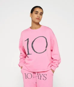 10DAYS Sweatshirts^Sweater Logo pink