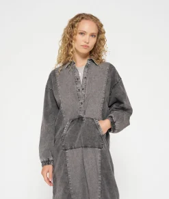 10DAYS Kleider^The Billie Dress Jog Denim black