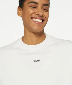 10DAYS Sweatshirts^THE SWEATER LOGO ecru