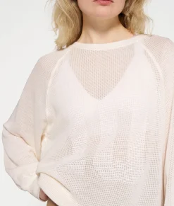 10DAYS Sweatshirts|Kleider^Tunic Mesh ecru