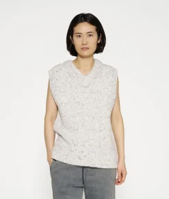 10DAYS Pullover^V-neck Spencer Melee light grey melee