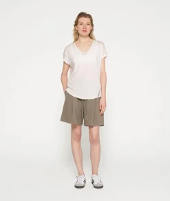 10DAYS T-Shirts^V-neck Tee Medal ecru