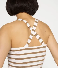 10DAYS Wrappers^Wrapper Stripes ecru/cedar brown